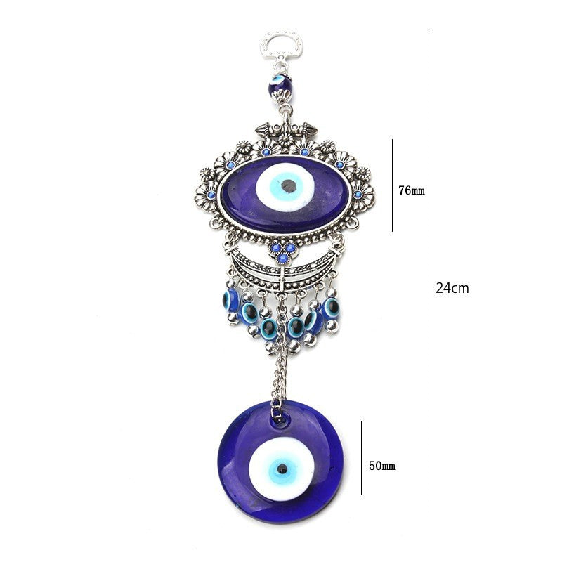 Wholesale Devil's Eye Butterfly Glass Keychains